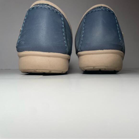 Crocs Shoes Ballet Moccasin Loafer Colorlite Navy Tan Size 8 - Picture 7 of 7